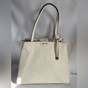 Nine West White Handbag five compartments